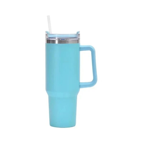 Stainless Steel Water Bottle Tumbler With Handle and Straw